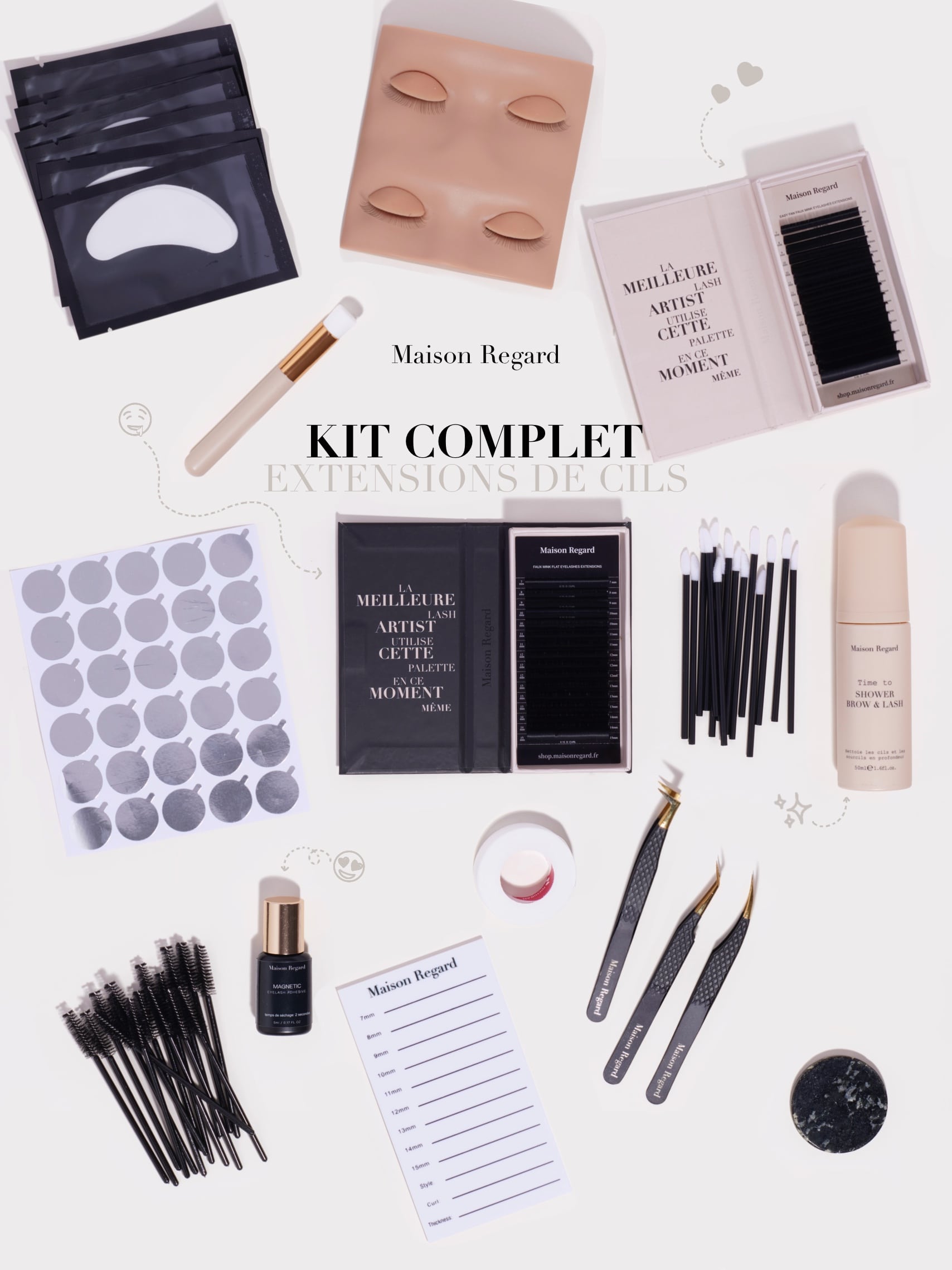 Kit extensions de cils : Tout se dont vous avez besoin dans un seul kit