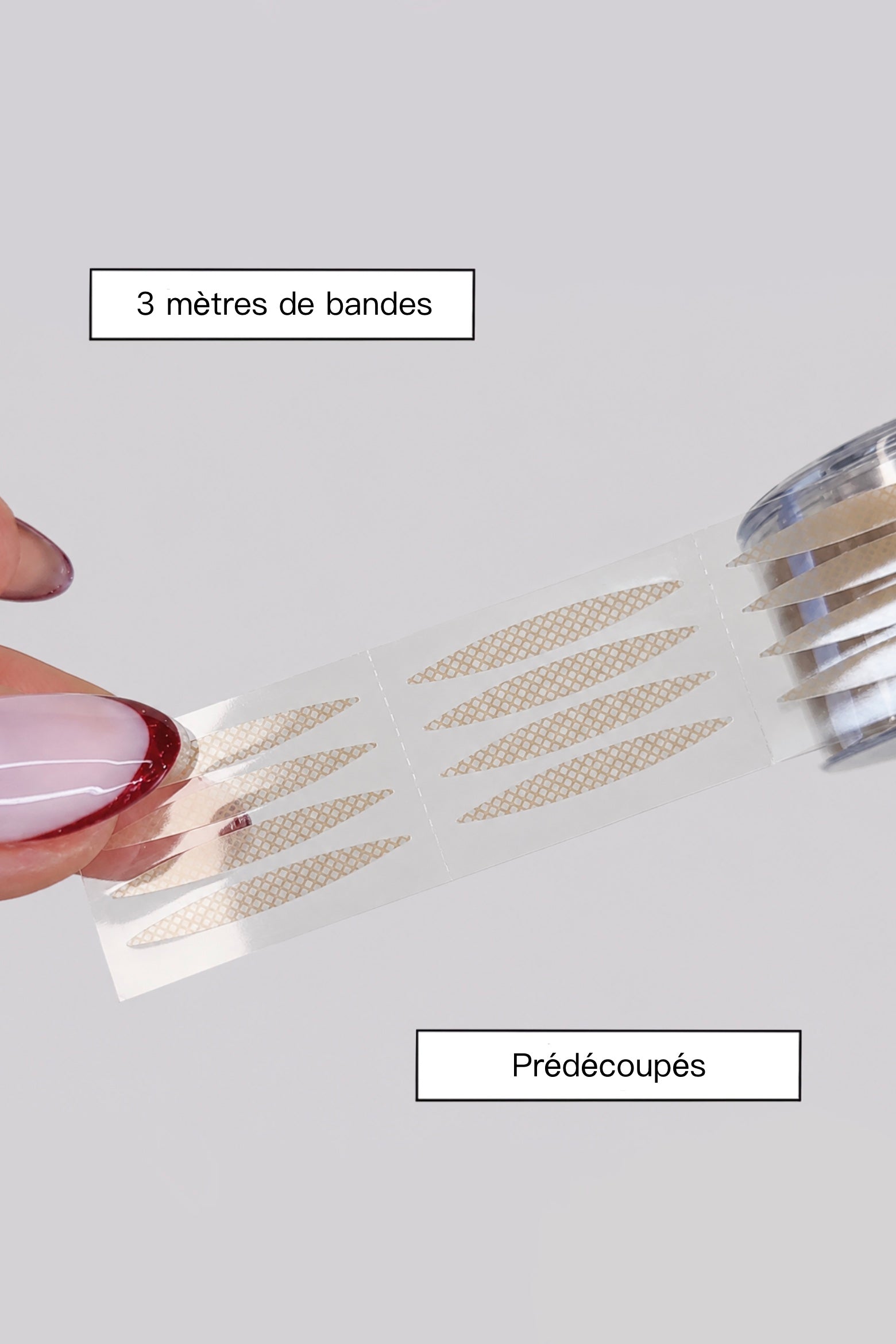 bandes adhésives pour paupières