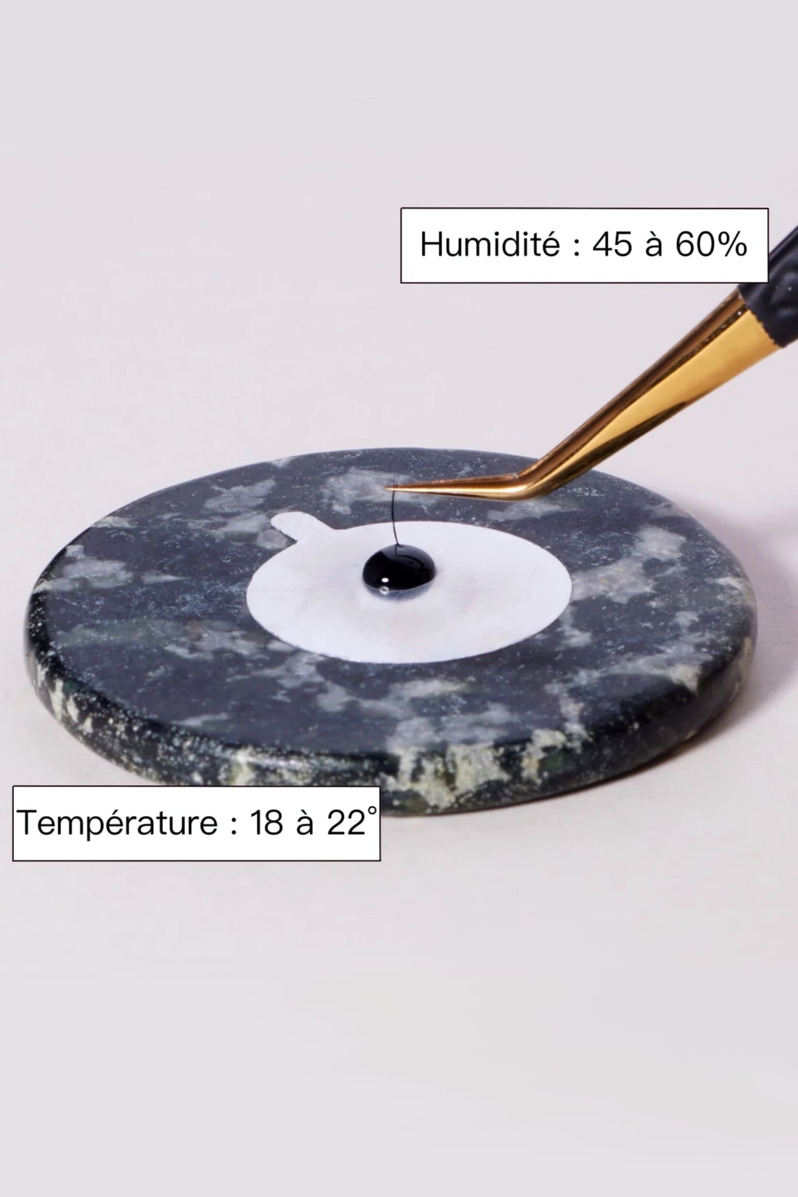 humidité colle extension de cils