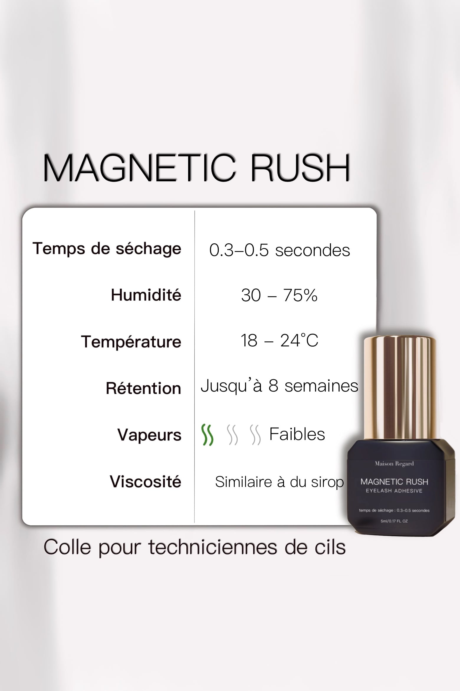 colle extensions de cils guide humidité grande humidité chaleurs