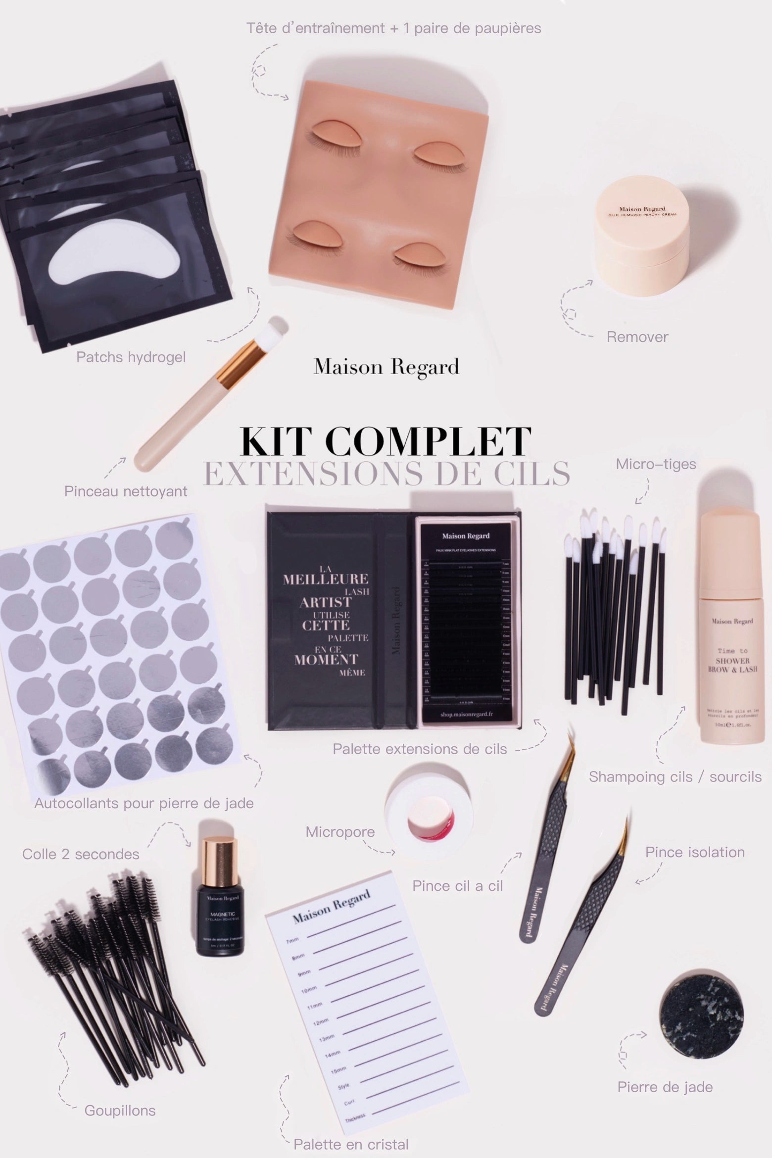 kit extensions de cils complet pour débutant