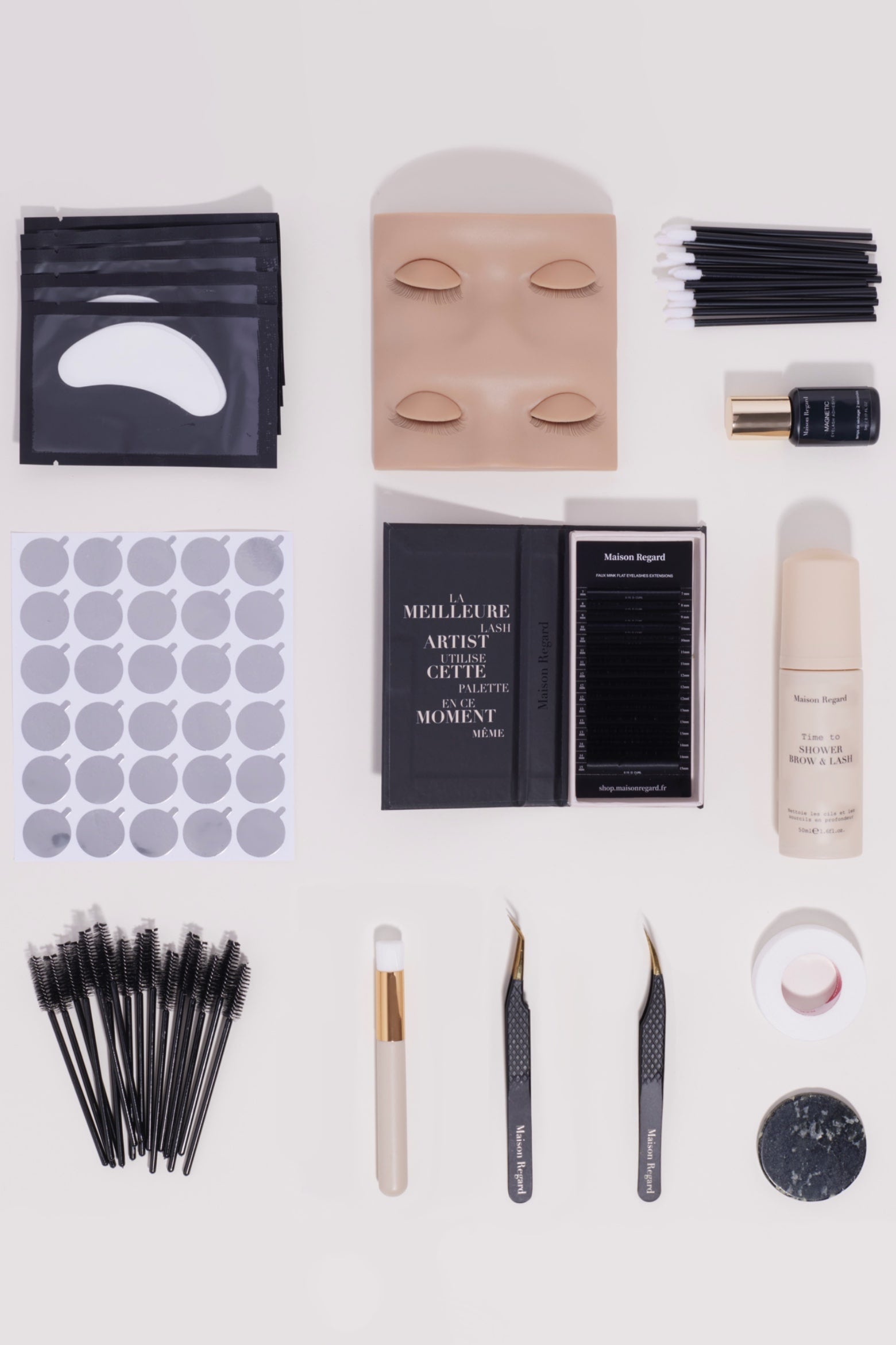 kit cil à cil complet extensions de cils entrainement