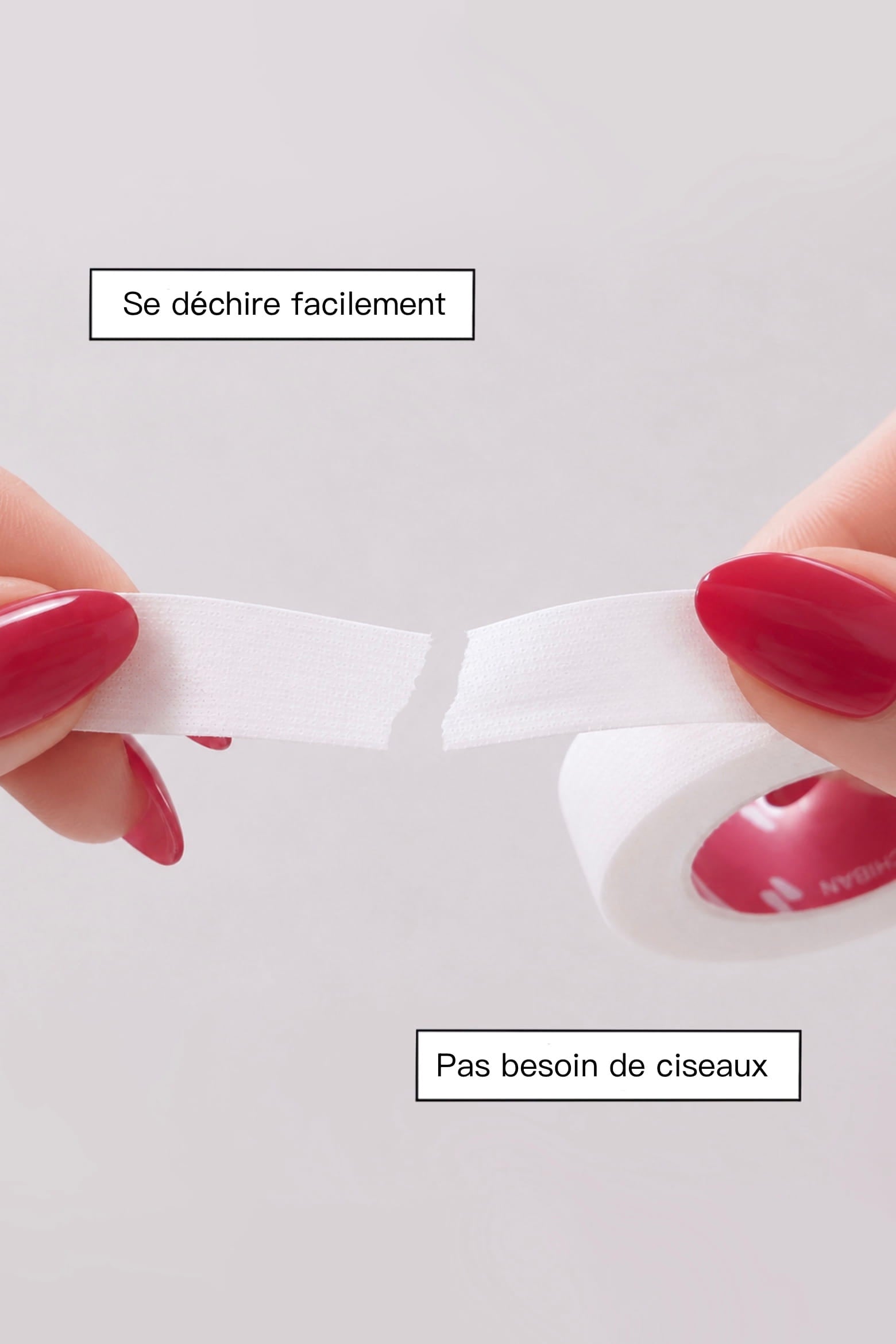 micropore se déchire facilement à la mains extensions de cils