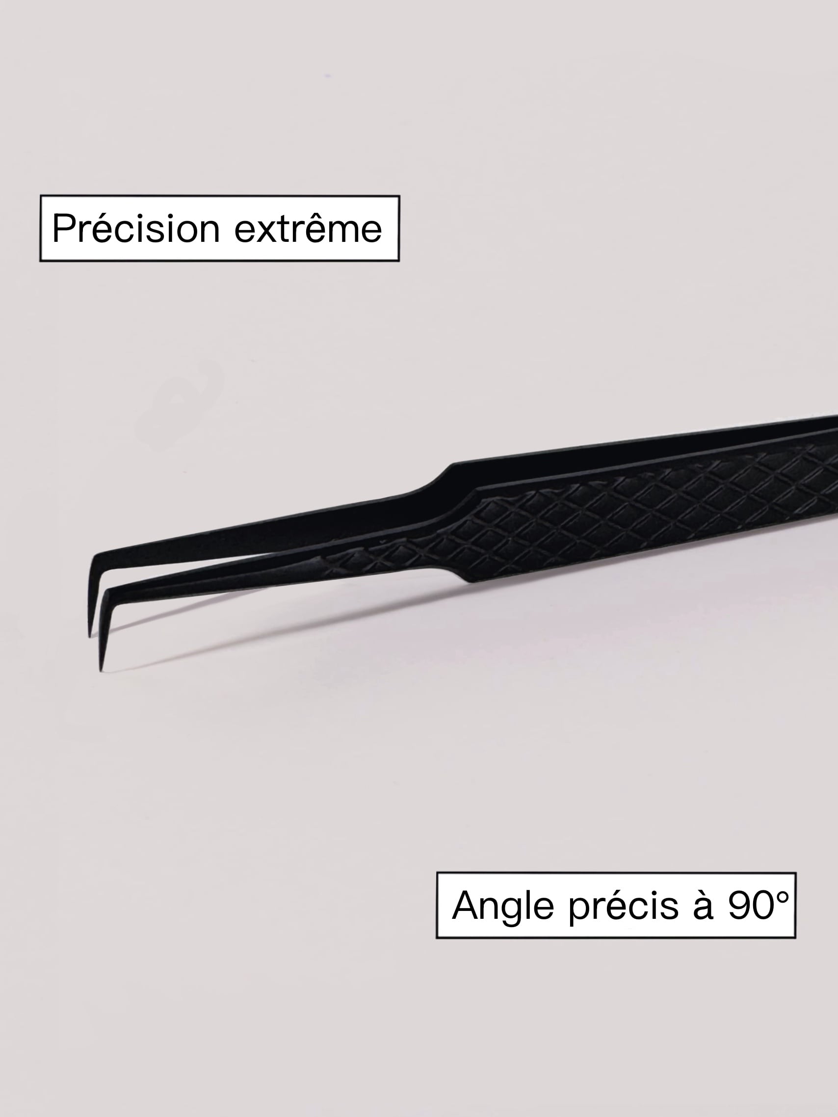 pince extensions de cils volume russe 90°