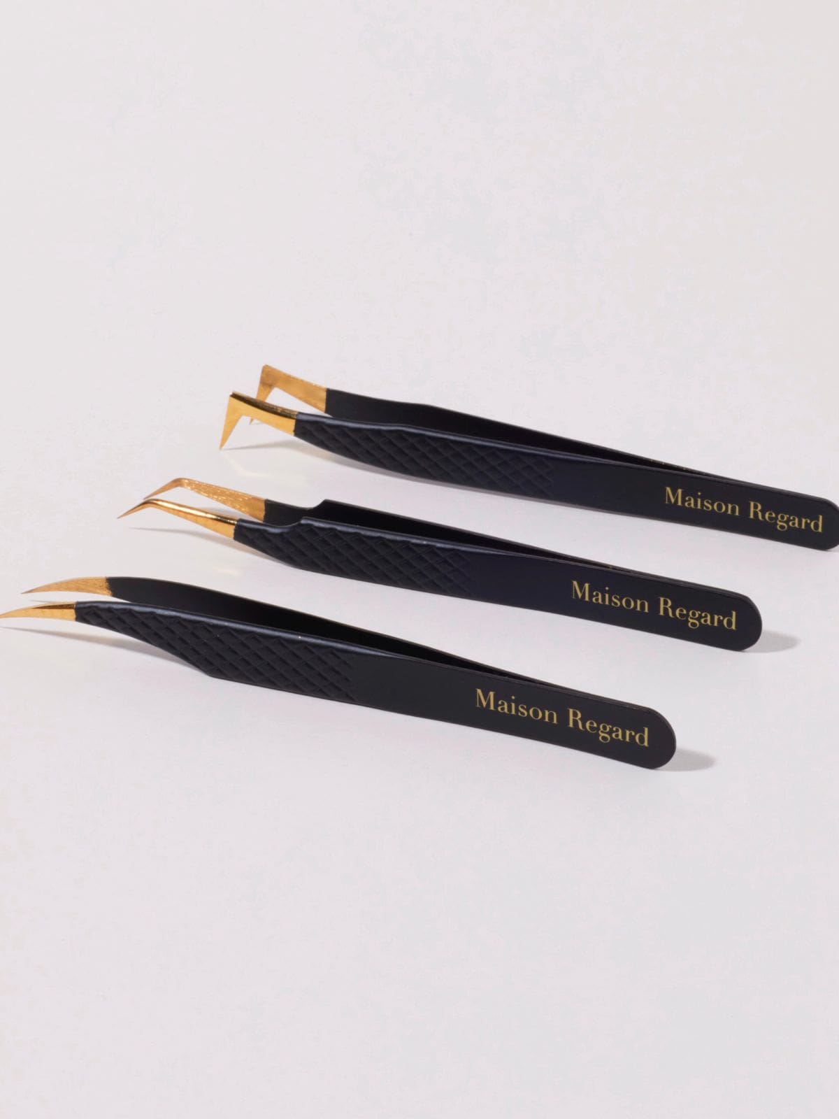 Lot de pince extension de cils professionnelle