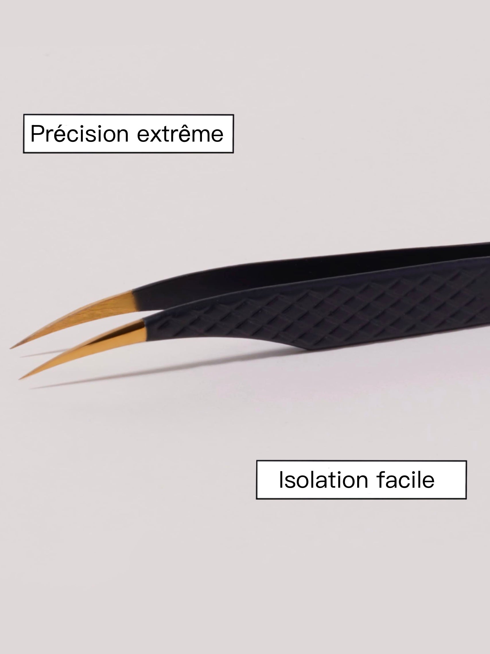 pince extensions de cils pour isoler les cils nagturels