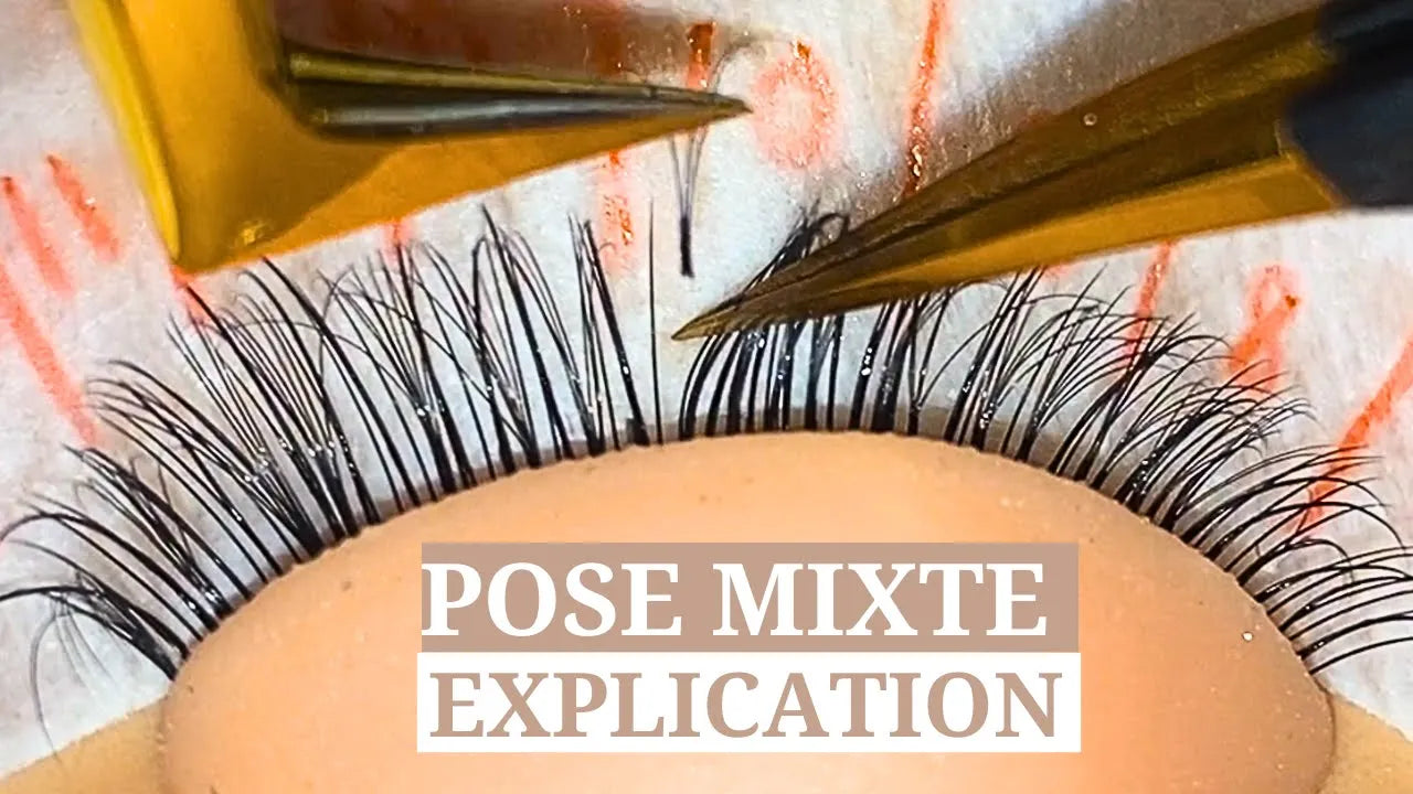 POSE MIXTE : EXTENSIONS DE CILS COMMENT FAIRE UNE BELLE POSE PROFESSIONNELLE