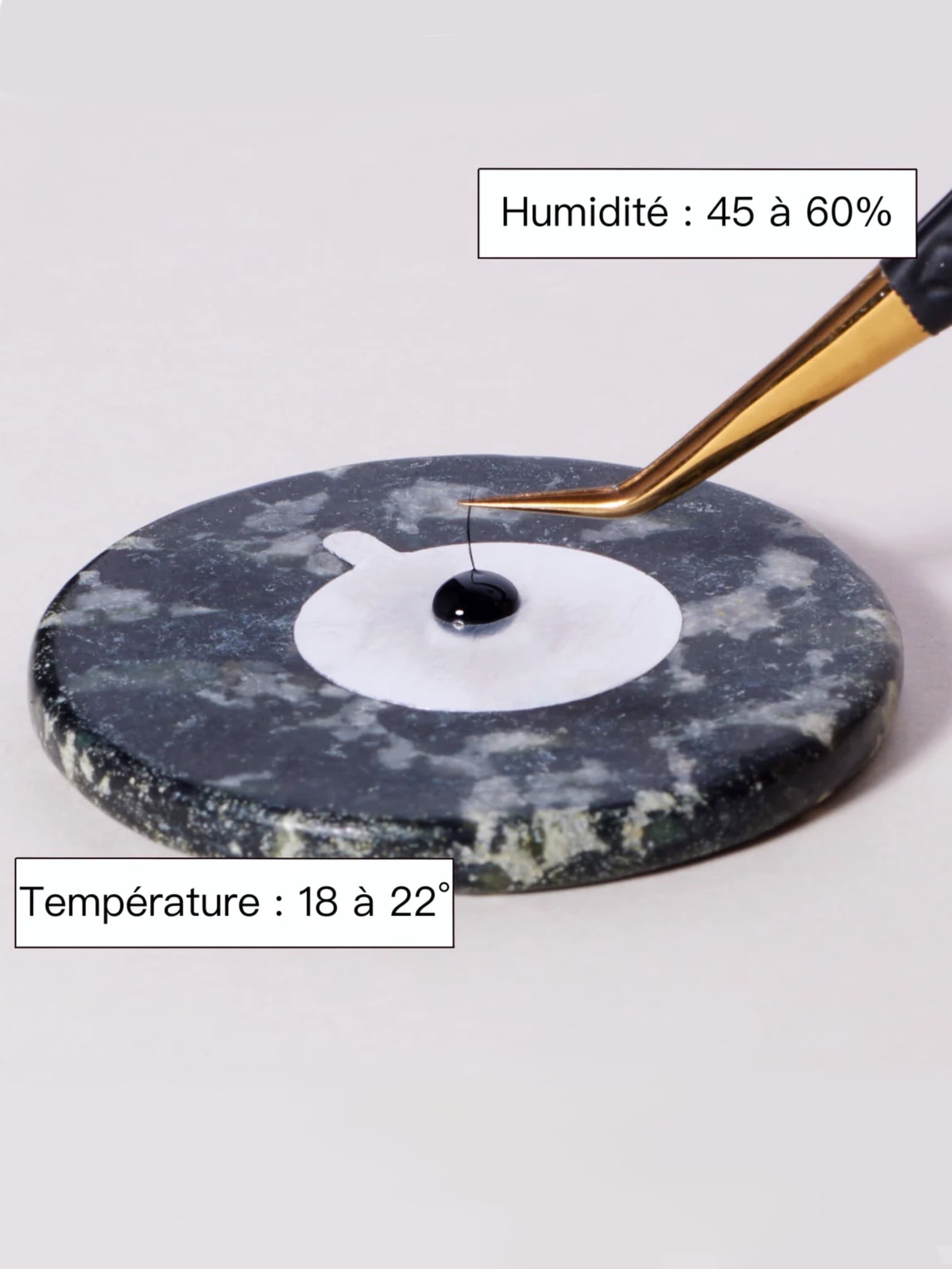 humidité colle extension de cils