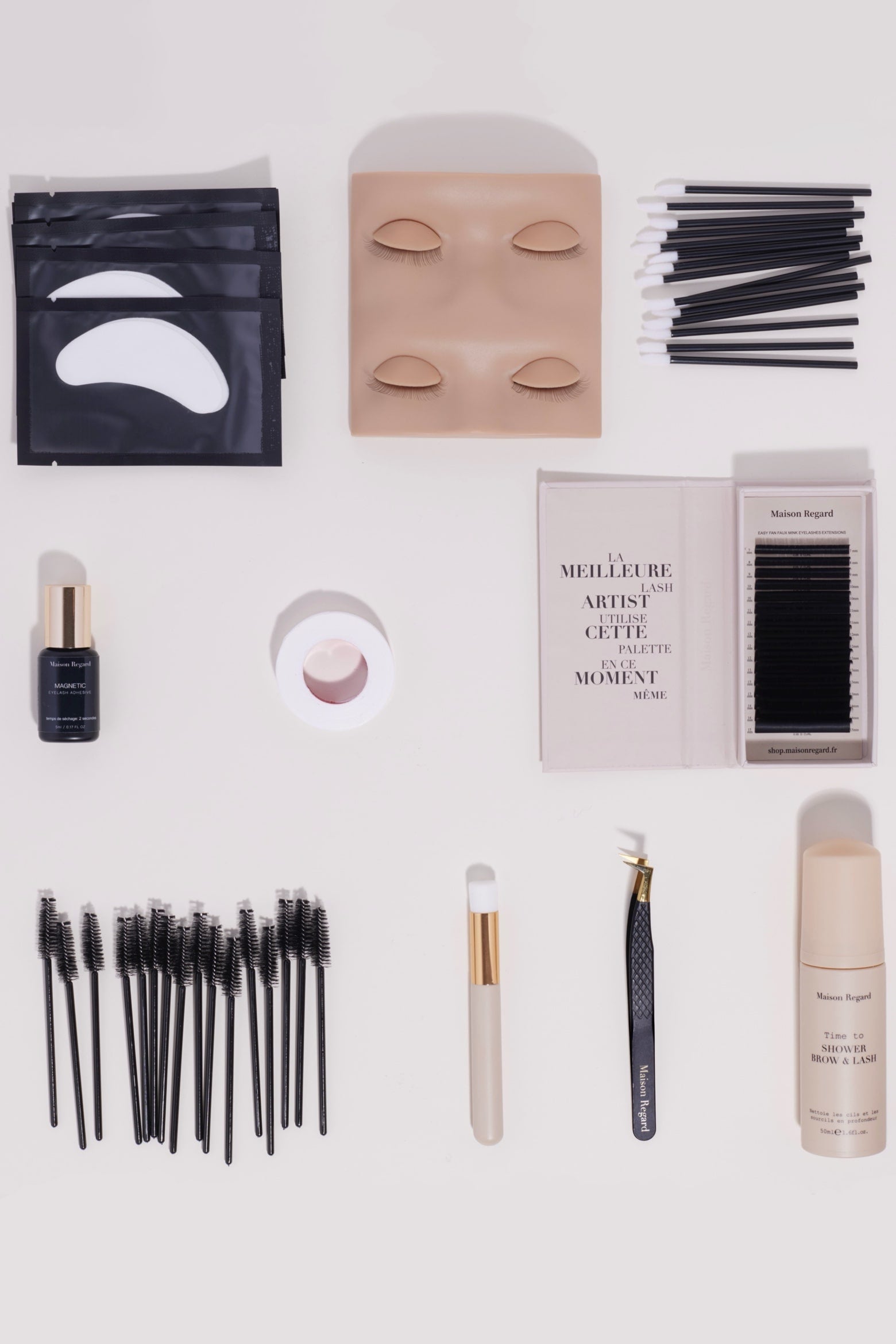 kit extensions de cils volume russe d'entrainement