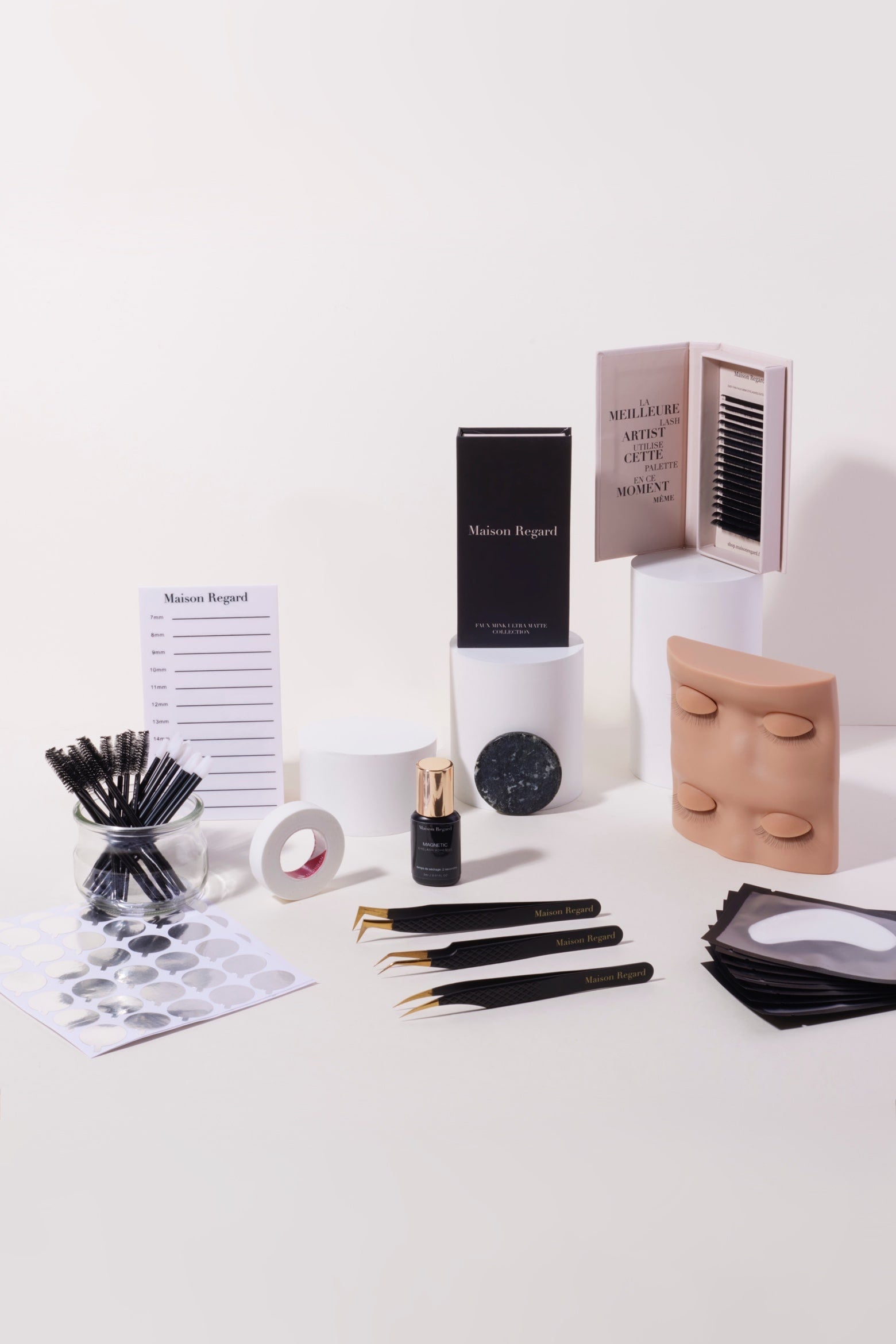 Cil à cil + Volume Russe : Kit d'entraînement + pratique