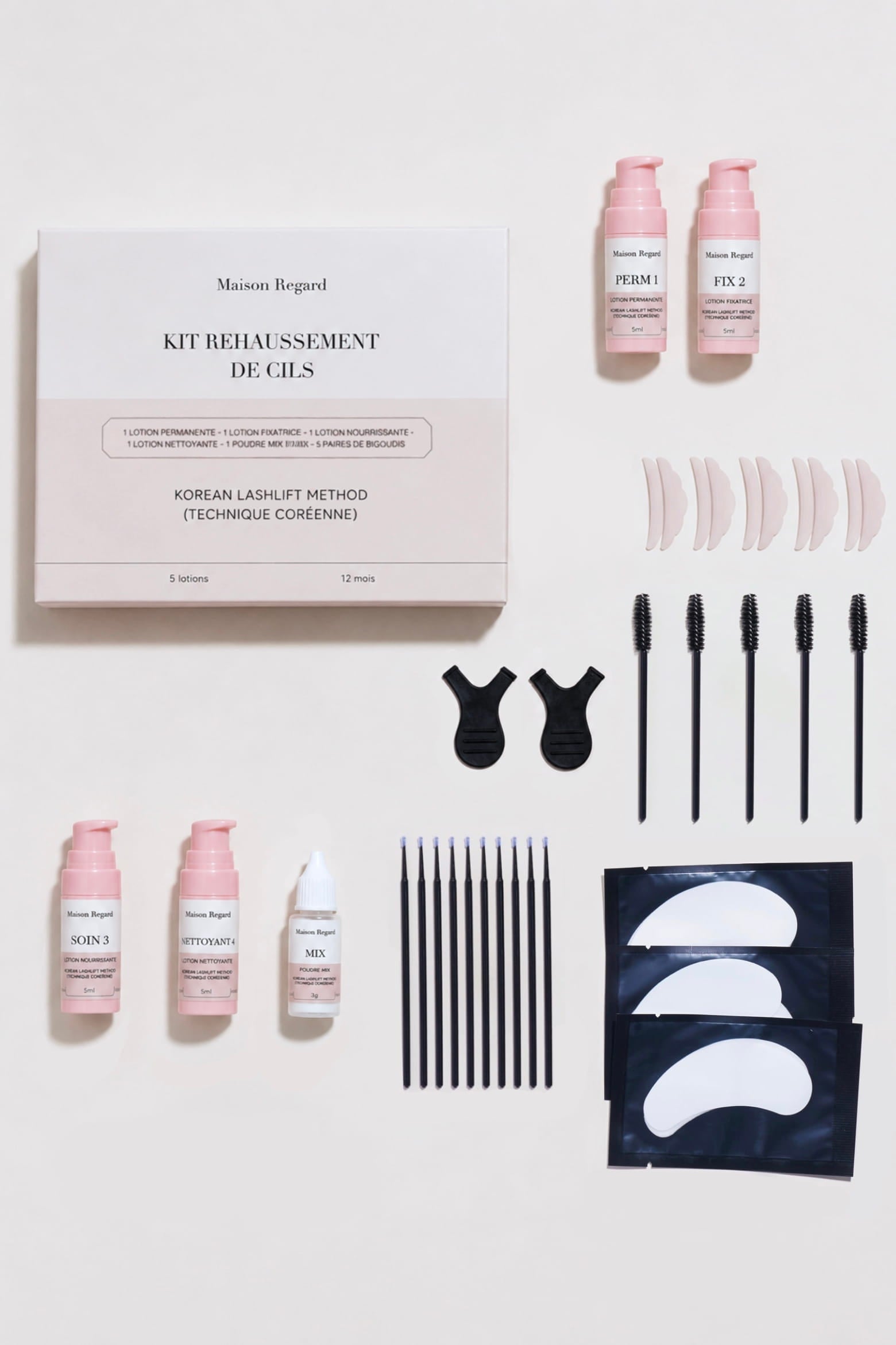 korean lashlift kit methode coréenne