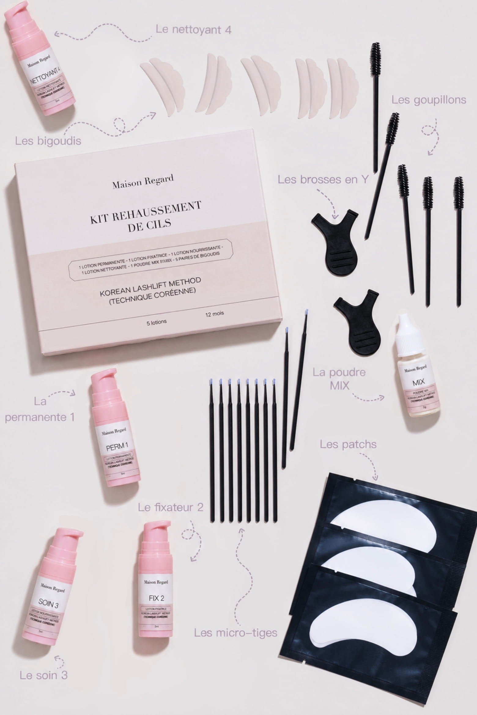 kit rehaussement de cils coréen korean lashlift kit