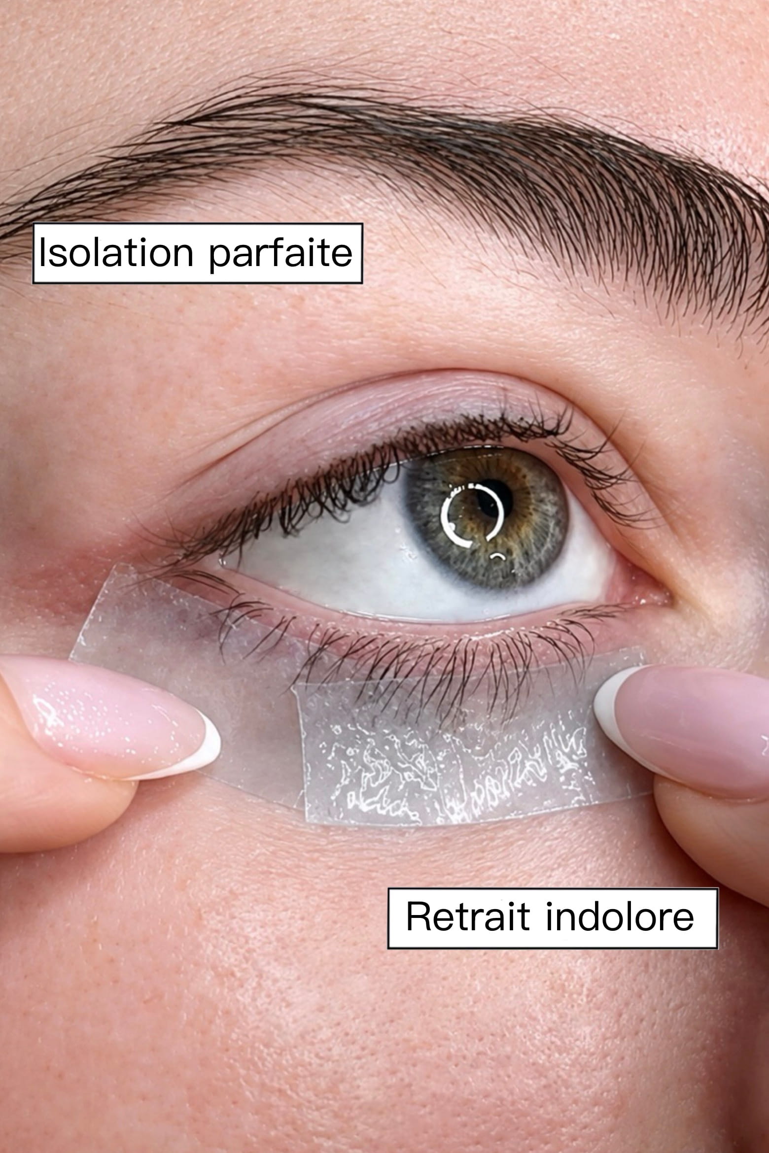 sparadrap isolation cils inférieurs